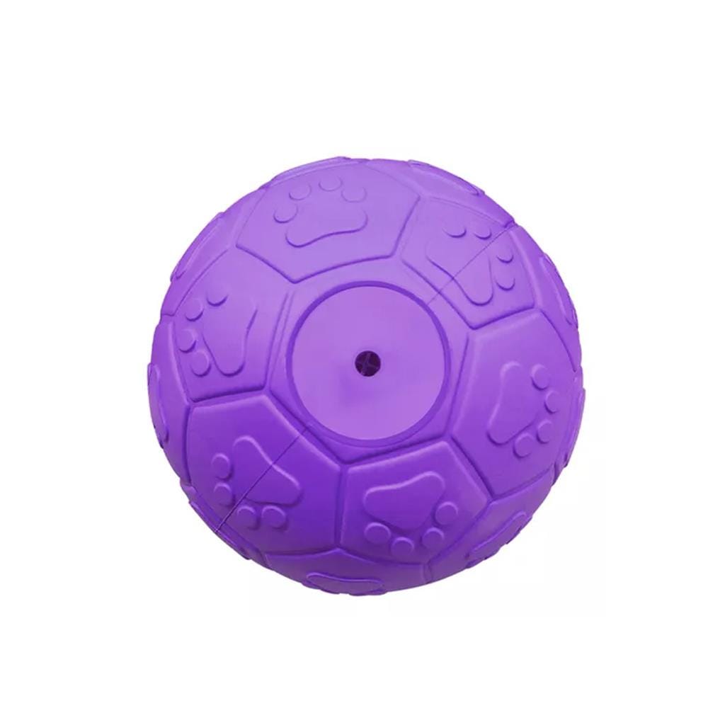 ของเล่นสุนัข MOMOVIDA RUBBER FOOTBALL DT-15 สีม่วง