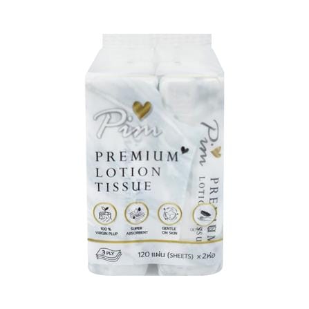 กระดาษเช็ดหน้า PIM PREMIUM 120 แผ่น (แพ็ก 2 ชิ้น)_0