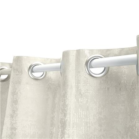 ผ้าม่าน EYELET HOME LIVING STYLE CRUSTAL UV 135x220 ซม. สีครีม_2