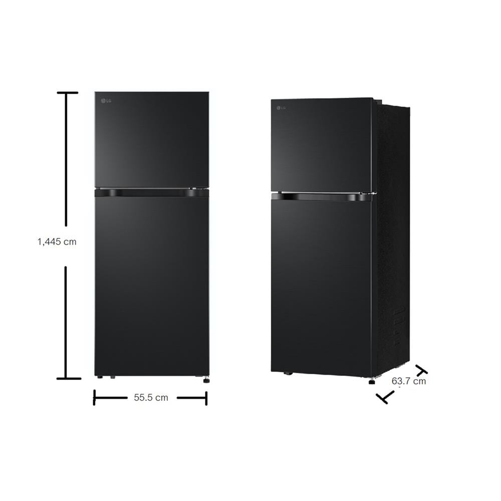 ตู้เย็น 2 ประตู LG GN-B212PQNF.AEPPLMT 7.7 คิว สีดำ
