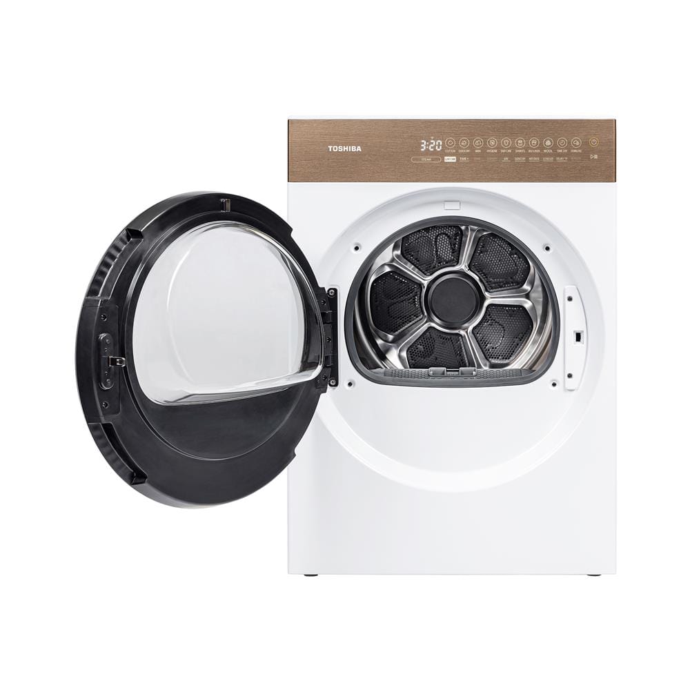 เครื่องอบผ้าฝาหน้า TOSHIBA TD-T37BS90HWT(WT) 8 กก. HEAT PUMP สีขาว