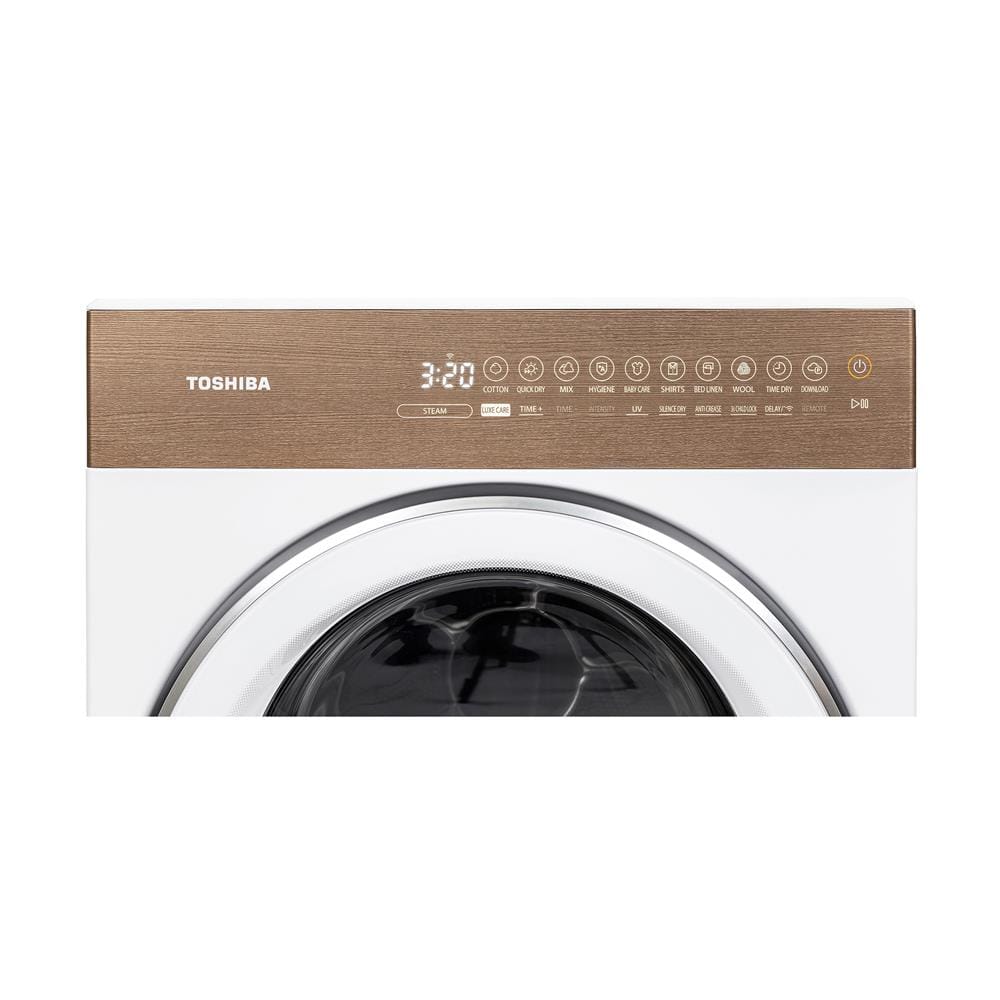 เครื่องอบผ้าฝาหน้า TOSHIBA TD-T37BS90HWT(WT) 8 กก. HEAT PUMP สีขาว