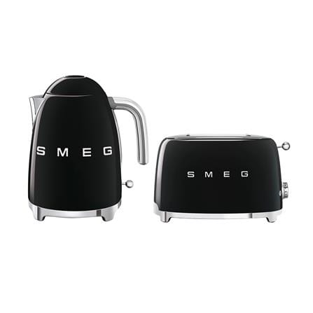 ชุดเซ็ตกาต้มน้ำและเครื่องปิ้งขนมปัง SMEG KLF03BLEU+TSF01BLEU สีดำ