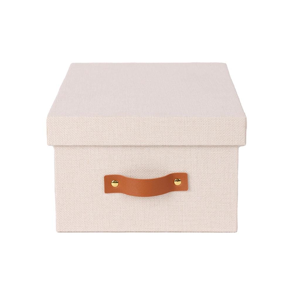 กล่องผ้ามีฝา STACKO COZY 21x31.7x13.3 ซม. สีเบจ