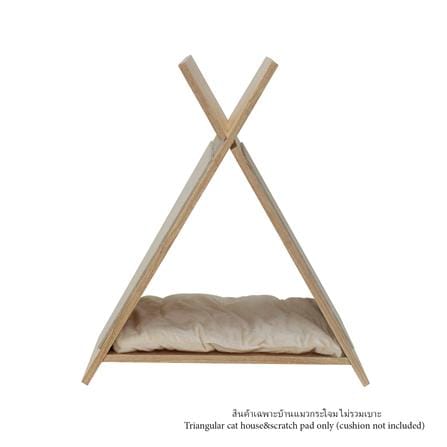 บ้านแมวทรงกระโจมพร้อมที่ลับเล็บ LUVORA CATHOME05W_1