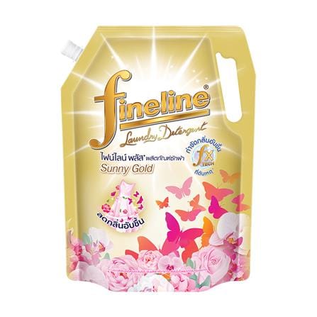 น้ำยาซักผ้า FINELINE PLUS 1.25 ลิตร กลิ่นซันนี่ โกลด์_0