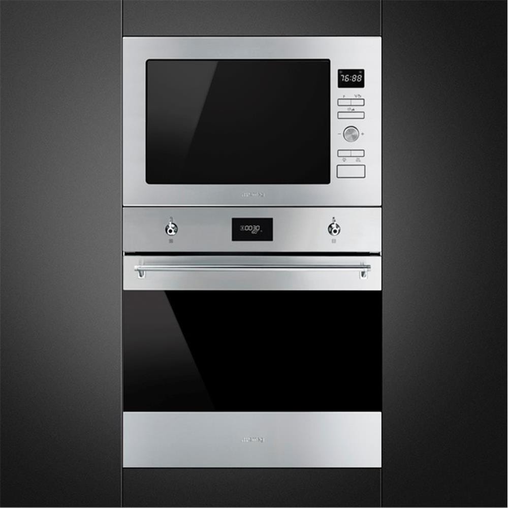 ไมโครเวฟฝัง+เตาอบฝัง SMEG FMI425X+SF6301TVX