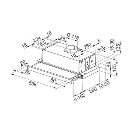เครื่องดูดควันมาตรฐาน FRANKE FTC601 BK/GL 60 ซม._2
