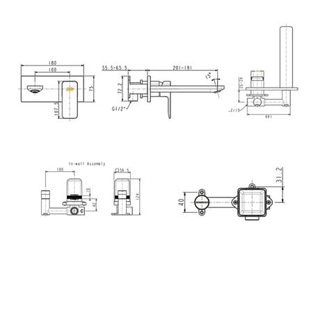 ก๊อกอ่างล้างหน้าผสม AMERICAN STANDARD A-1304-120B-BK_1