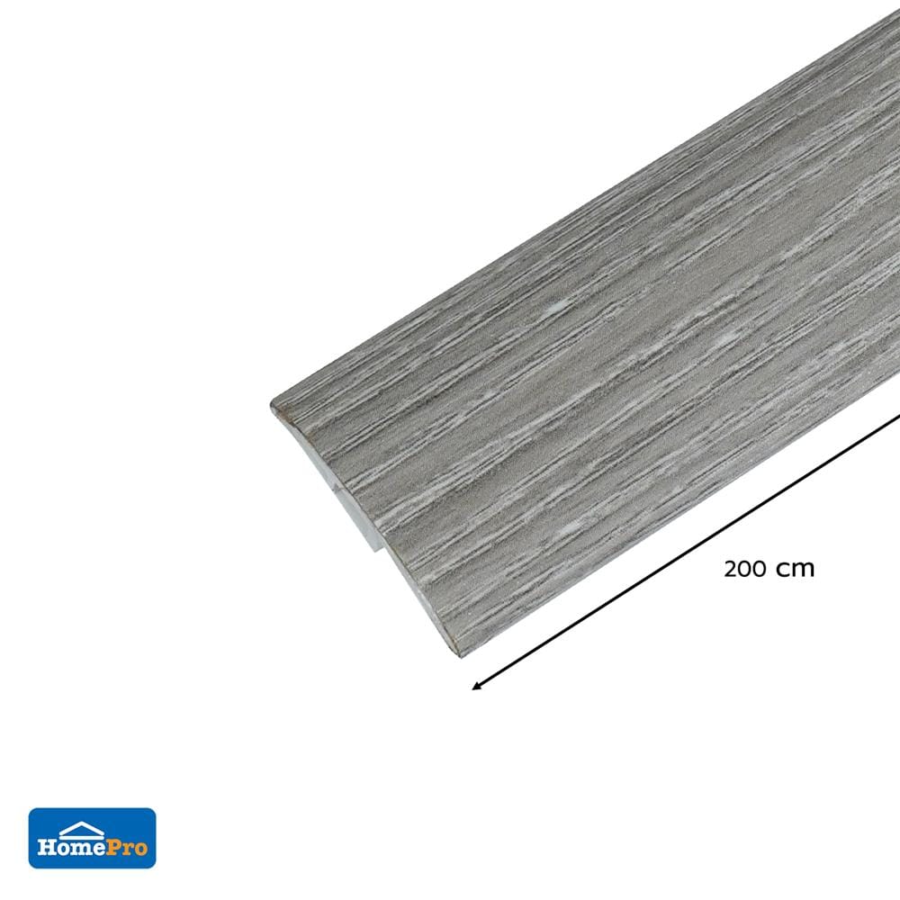 ตัวจบต่างระดับ PVC TARA 2.8x200x0.8 ซม. สีเทา