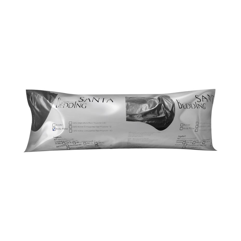 หมอนบอดี้ SANTA BEDDING 7D 19X49 นิ้ว สี WHITE
