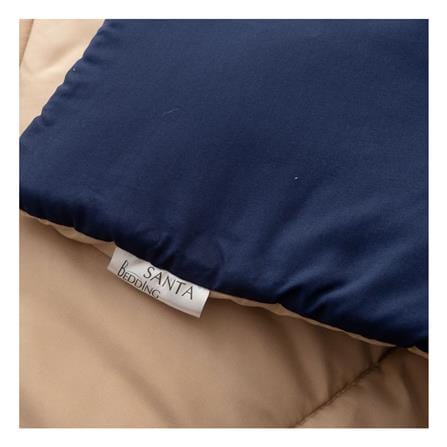 ชุดผ้าปูที่นอน 6 ฟุต (ชุด 6 ชิ้น) SANTA BEDDING สี NAVY BLUE/BROWN_6
