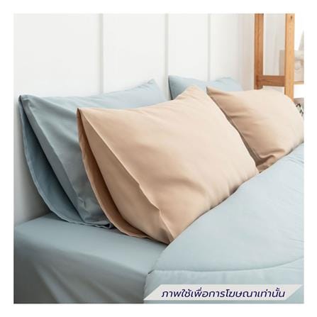 ชุดผ้าปูที่นอน 5 ฟุต (ชุด 6 ชิ้น) SANTA BEDDING สี LIGHT BLUE/CREAM_1