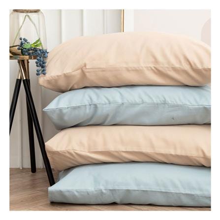 ชุดผ้าปูที่นอน 5 ฟุต (ชุด 6 ชิ้น) SANTA BEDDING สี LIGHT BLUE/CREAM_3