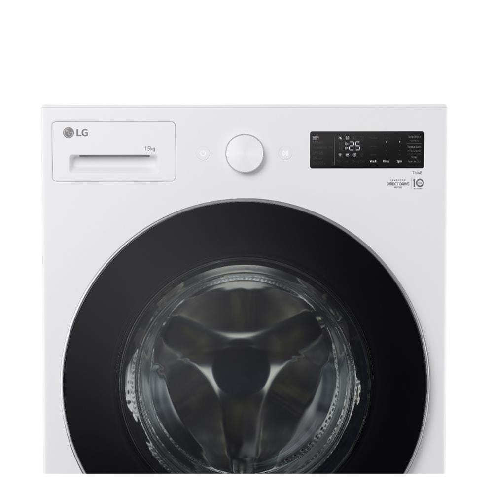 เครื่องซักผ้าฝาหน้า LG F2515SNEW 15 กก. 1100 RPM อินเวอร์เตอร์ สีขาว