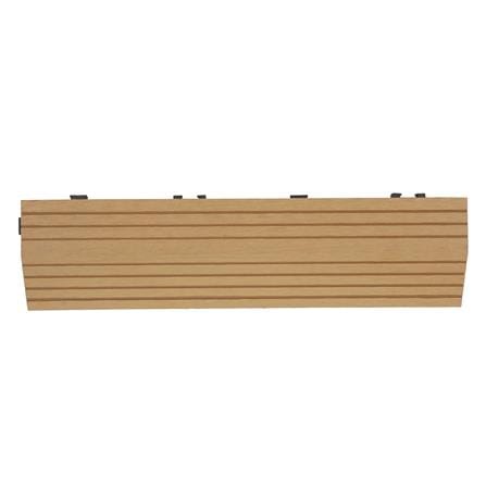 ตัวจบทางเท้า WPC ลายตรง SPRING 30x7.5 ซม. สีน้ำตาล_0