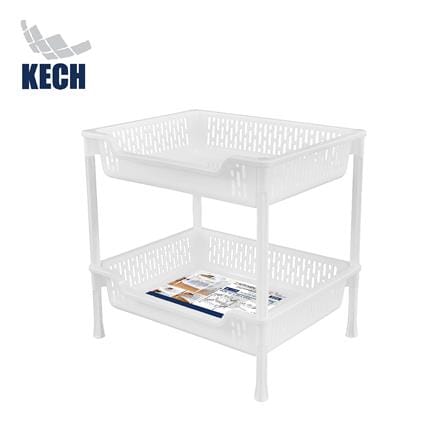 ชั้นวางของ KECH NEEDY 42x33x41 ซม. สีขาว_0