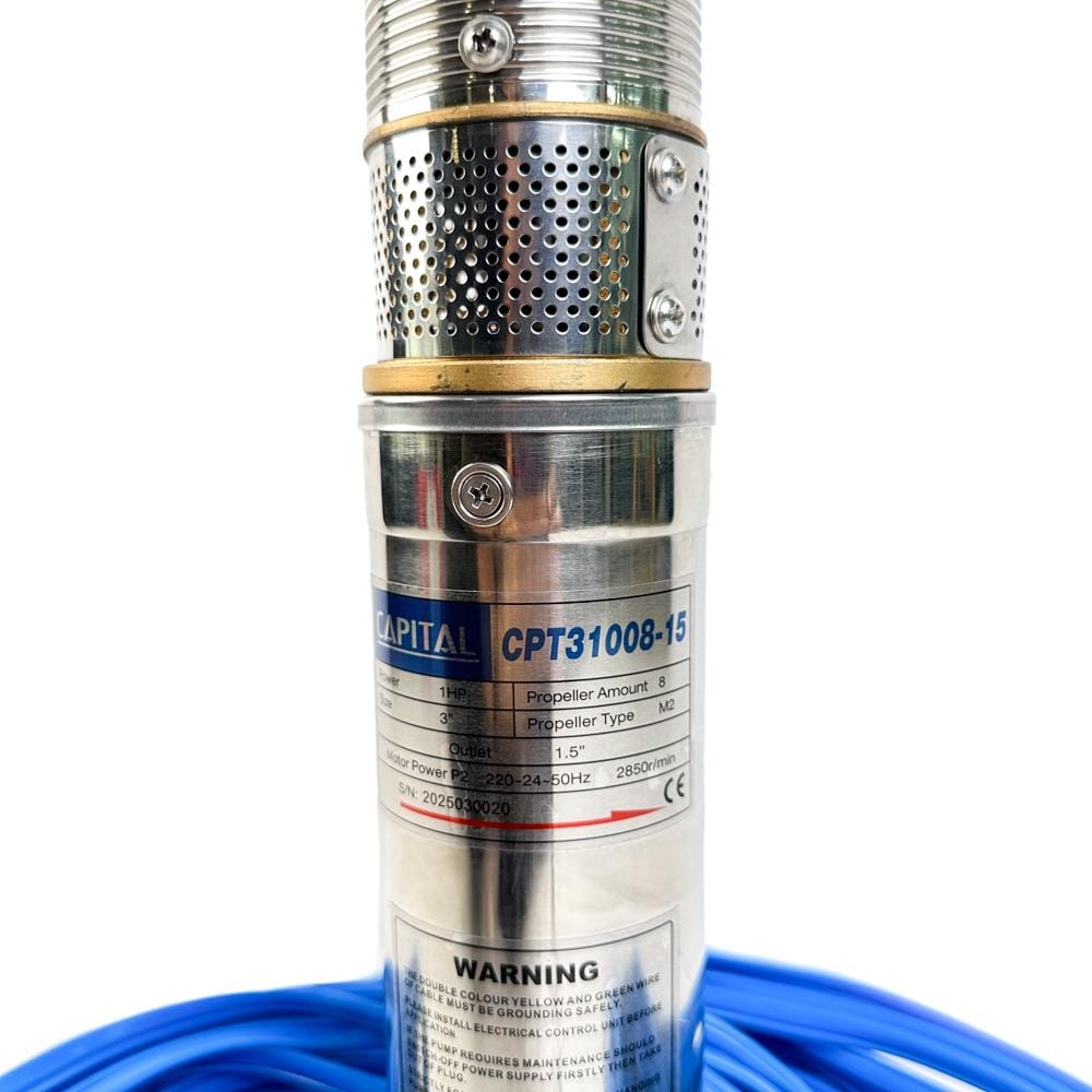 ปั๊มบาดาล บ่อ 3 นิ้ว CAPITAL CPT31008-15 750 วัตต์