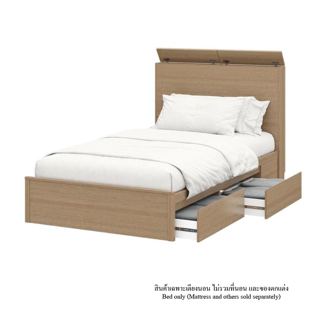เตียง 3.5 ฟุต KONCEPT TOMO 19240007 สีโอ๊ค