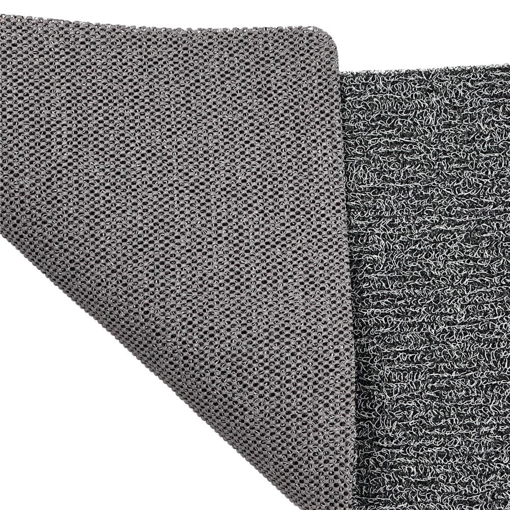 พรมเช็ดเท้าดักฝุ่น HOME LIVING STYLE MATTY 43X75 ซม. สีเทา/ดำ