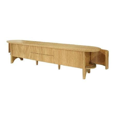 ตู้วางทีวี SB FURNITURE WASIAN 19235660 240 ซม. สีโอ๊ค_1