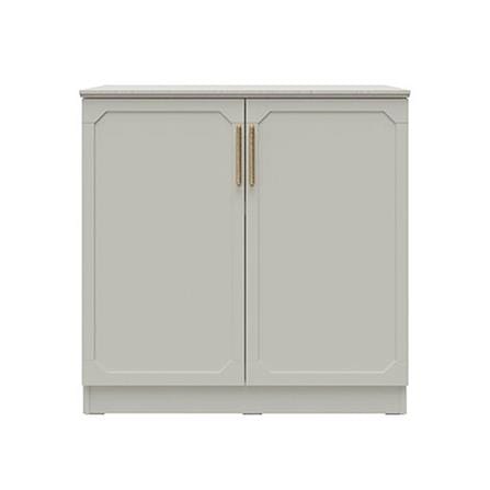 ตู้เตี้ยบานเปิด SB FURNITURE QUINN 19240064 80 ซม. สีเทา_1