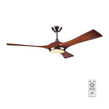 พัดลมโคมไฟ LED WINFAVOUR WFDC52/AA DC04(BN) 52 นิ้ว 18 วัตต์ DAYLIGHT/COOL WHITE/WARM WHITE สีเงิน_0