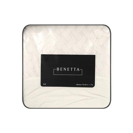 ผ้าห่ม BENETTA MILLY 70x90 นิ้ว สี CREAM_4