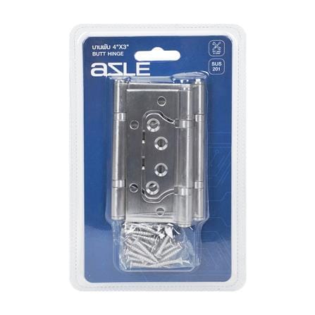บานพับ ไม่เซาะร่อง 4x3 นิ้ว x 2 มม. AZLE DH1001SS (แพ็ก 3 ชิ้น)_2