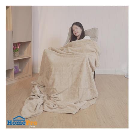 ผ้าห่ม BENETTA ROSALYNN 70x90 นิ้ว สี BEIGE_5