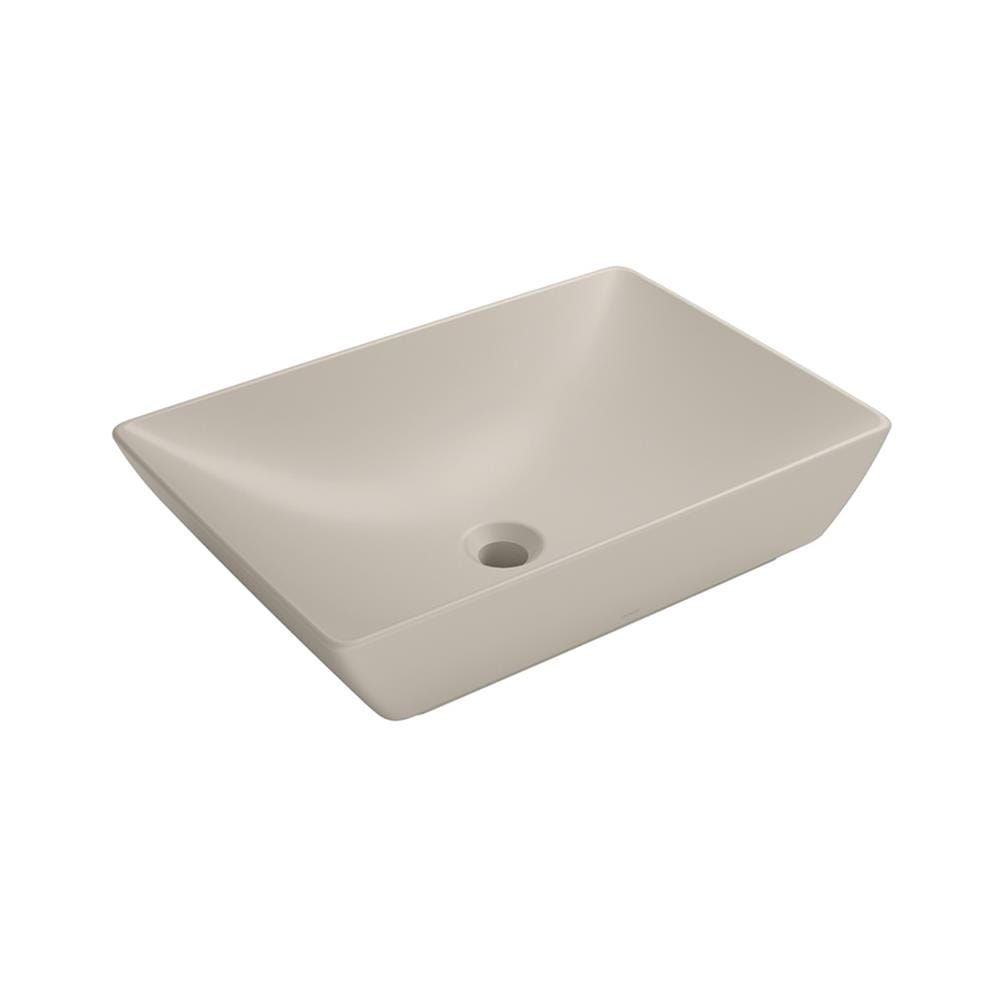 อ่างล้างหน้าวางบนเคาน์เตอร์ TOTO LW1735-MBE สีเบจ