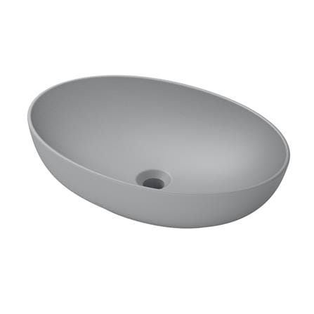 อ่างล้างหน้าวางบนเคาน์เตอร์ TOTO LW1705-MGR สีเทา_1