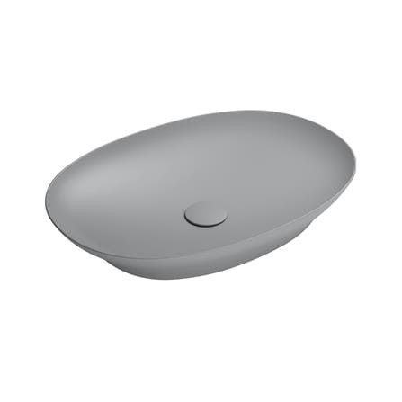 อ่างล้างหน้าวางบนเคาน์เตอร์ TOTO LW4706-MGR สีเทา_0