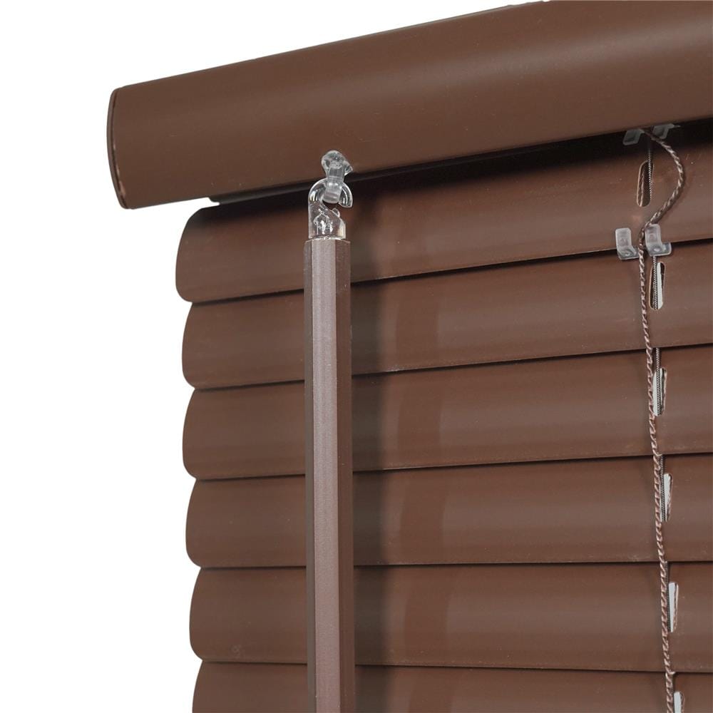 มู่ลี่ไวนิล HOME LIVING STYLE CORDLESS 155x160 ซม. สีน้ำตาลเข้ม