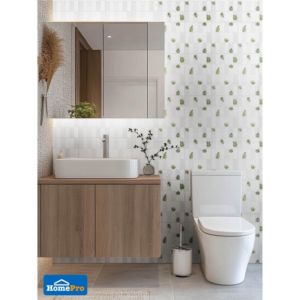 กระเบื้องผนัง 25x40 ซม. ภูผา อัลเทีย ไวท์ A 1 ตร.ม.
