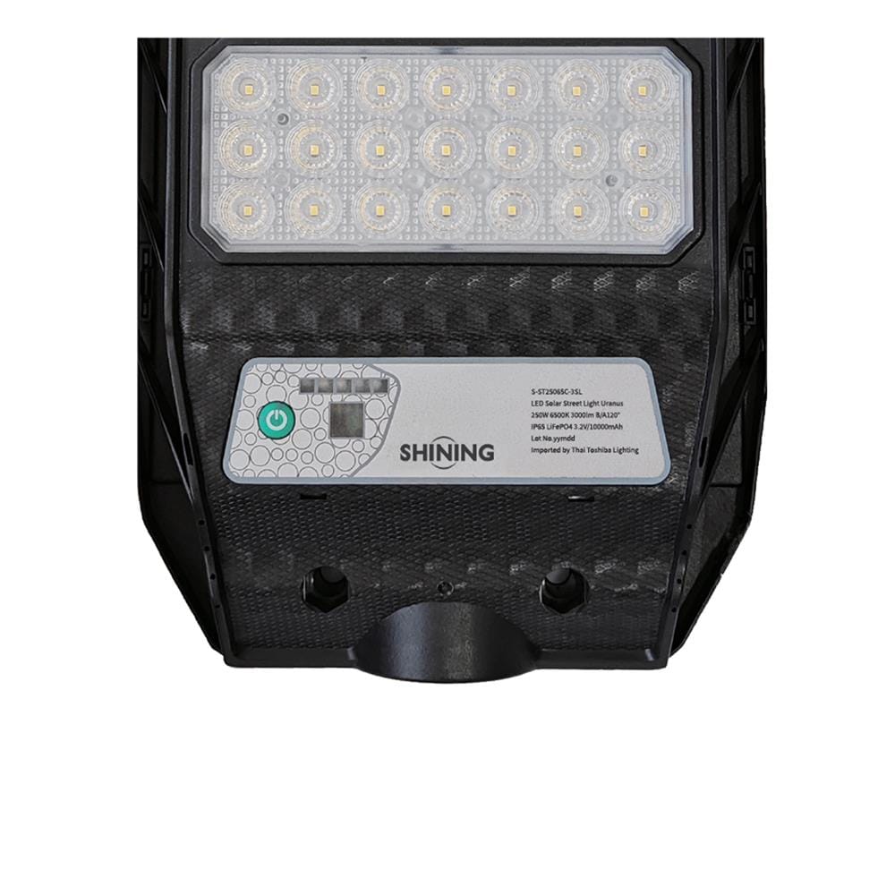 ไฟถนน SOLAR SHINING URANUS 250 วัตต์ DAYLIGHT สีดำ