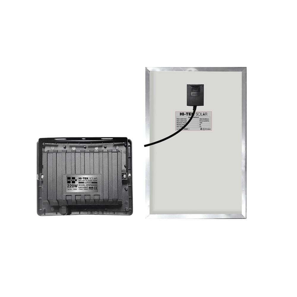 สปอตไลท์ SOLAR HI-TEK HFSF220W 220 วัตต์ DAYLIGHT สีดำ (1 แถม 1)