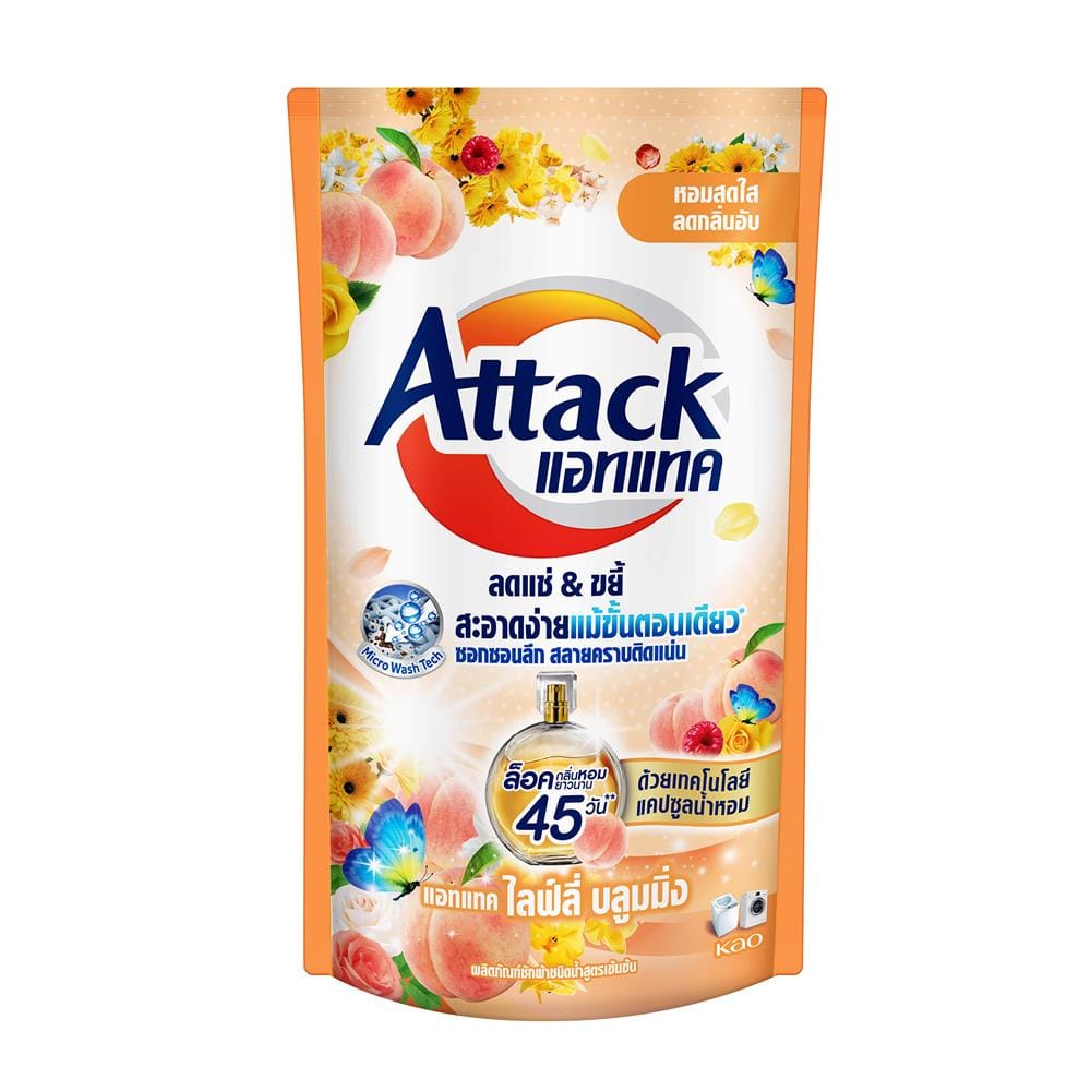 รีฟิลน้ำยาซักผ้า ATTACK 600 มล. LIVELY BLOOMING