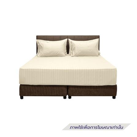 ผ้าปูที่นอน PICASSO MICRO 300TC STRIPE 72x78 นิ้ว สี CREAM_1