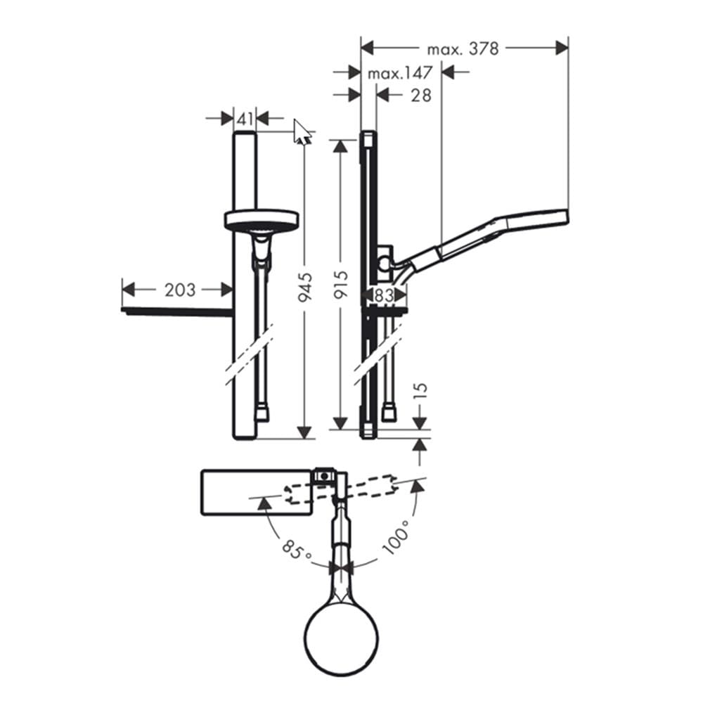 ฝักบัว RAIN SHOWER HANSGROHE HG27671000