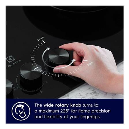 เตาฝังแก๊ส ELECTROLUX EHG7202BE 78 ซม._6