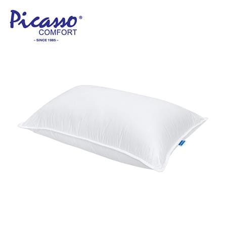 หมอนสุขภาพ ขนห่าน PICASSO GOOSEDOWN SOFT 19x29 นิ้ว สี WHITE_0