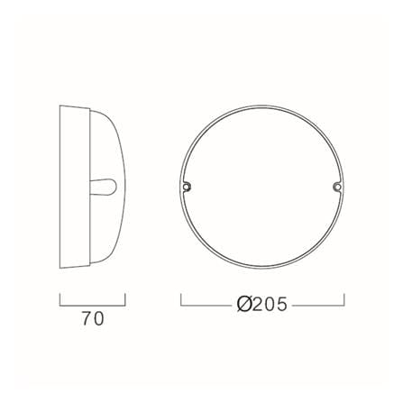 ไฟผนังภายนอก LED LUMAX 65-A0565 20 วัตต์ DAYLIGHT/COOL WHITE/WARM WHITE สีขาว/ดำ_3