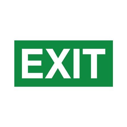 แผ่นป้ายไฟทางออกฉุกเฉิน EXIT SUNNY NEX6-10LED EF-017 สีขาว-เขียว_0