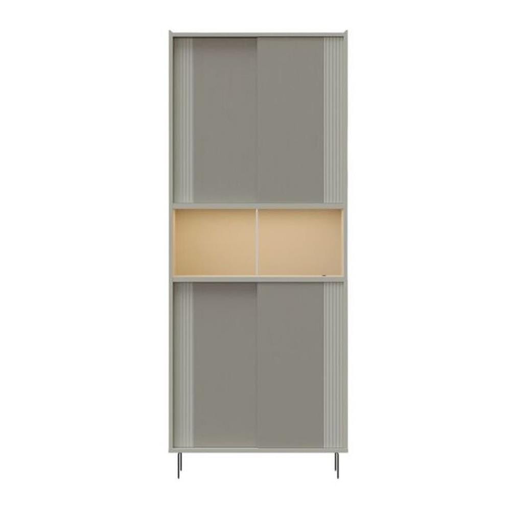 ตู้สูงบานผสม SB FURNITURE NEX COLLECTION 19236022 80 ซม. สี MAGIC GREY