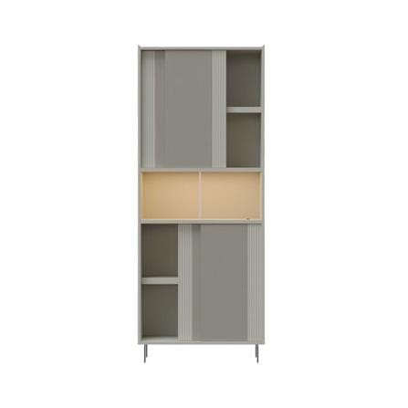 ตู้สูงบานผสม SB FURNITURE NEX COLLECTION 19236022 80 ซม. สี MAGIC GREY_2