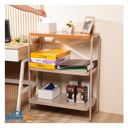 ชั้นวางของ 3 ชั้น FURDINI LAMI 70 ซม. สี NATURAL OAK/TAUPE_5