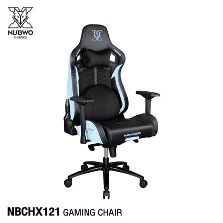 เก้าอี้เกมมิ่ง NUBWO NBCHX121 สีดำ/ฟ้า_2