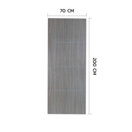 ประตูภายในเมลามีน ไม่เจาะลูกบิด METRO MD556 70x200 ซม. เซาะร่อง สี COMBI GREY_3