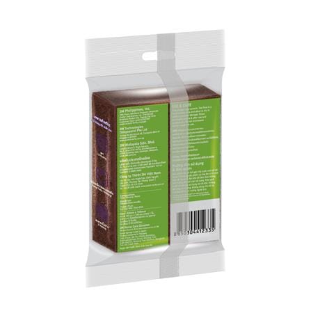 แผ่นใยขัดขจัดคราบไหม้ SCOTCH-BRITE ขัดงานหนักพิเศษ 10.5x8 ซม. (แพ็ก 1 ชิ้น)_2